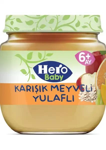 Hero Baby Karışık Meyveli Yulaflı Kavanoz Mama: Doğal ve Güvenilir Bebek Beslenme Seçeneği