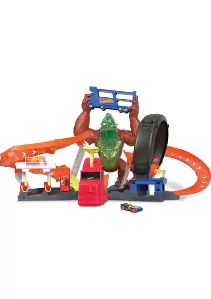 Hot Wheels Zehirli Goril Saldırısı Oyun Seti Çocuklar İçin Macera Dolu Eğlence