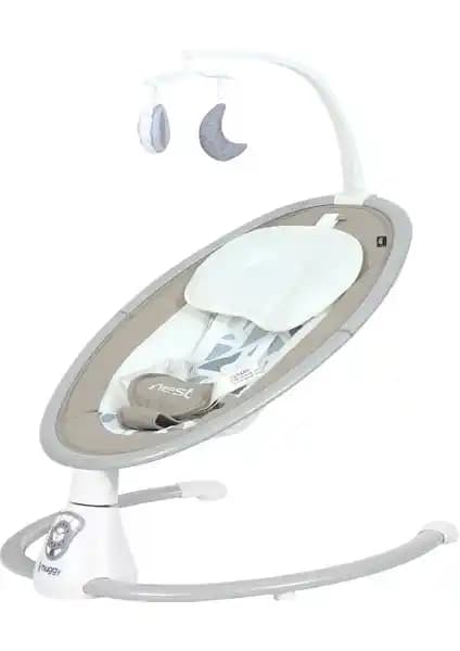 Huggy Nest Otomatik Sallanabilir Kumandalı Müzikli Anakucağı Güvenli ve Konforlu Bebek Oturağı