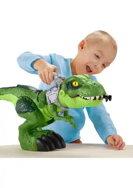 Imaginext Jurassic World Dev Ağızlı T-Rex: Çocuklar İçin Gerçekçi ve Eğlenceli Dinozor Oyuncağı