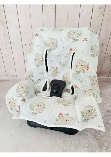 Juniperus Bebek Müslin Oto Koltuk Puset Kılıfı Güvenli ve Konforlu Yolculuklar İçin Uygun Seçenek