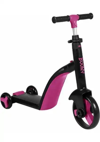Kolat Boony 3 Tekerlekli 3in1 Pembe Scooter Çocuklar İçin Güvenli ve Eğlenceli Oyuncak