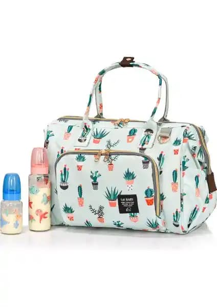 Lal Baby Kaktüs Omuz Askılı Bebek ve Anne Bakım Çantası Geniş Hacim ve Pratik Özelliklerle