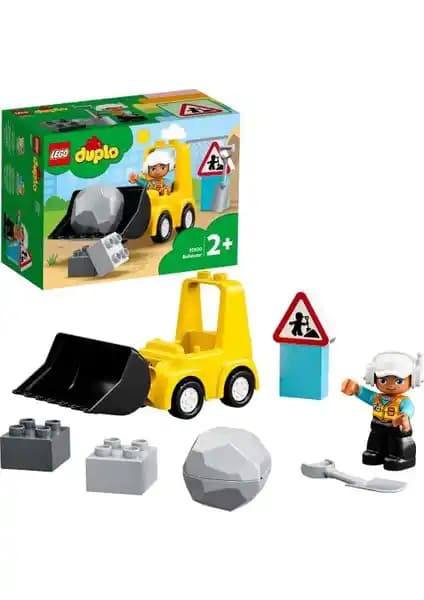 LEGO DUPLO İnşaat Buldozeri 10930 Çocuklar İçin Eğitici ve Eğlenceli Oyun Seti