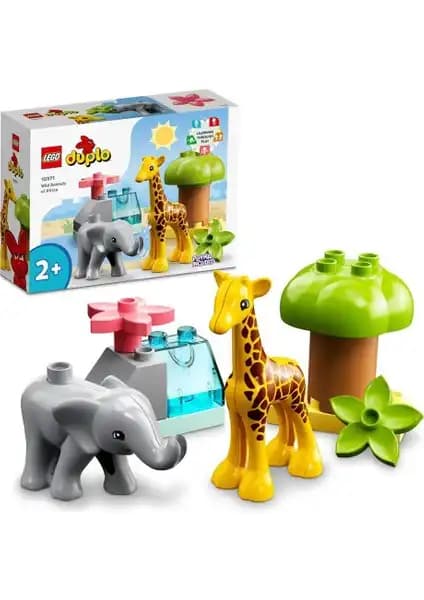 LEGO Duplo Vahşi Afrika Hayvanları Seti Çocukların Hayal Gücünü Geliştiren Eğitici Oyun Seti