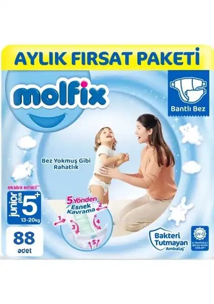 Molfix Bebek Bezi 5+ Beden Junior Plus Fırsat Paketleri Karşılaştırması 1