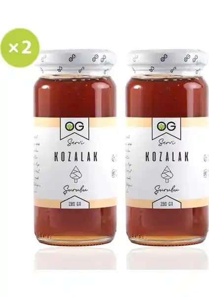OG Natural Kozalak Şurubu 2'li paket sağlıklı ve doğal tatlandırıcı seçeneği