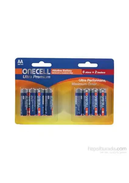 Onecell Ultra Premium Alkalin AA Boy Pil ile Güç ve Güvenilirlik Artar