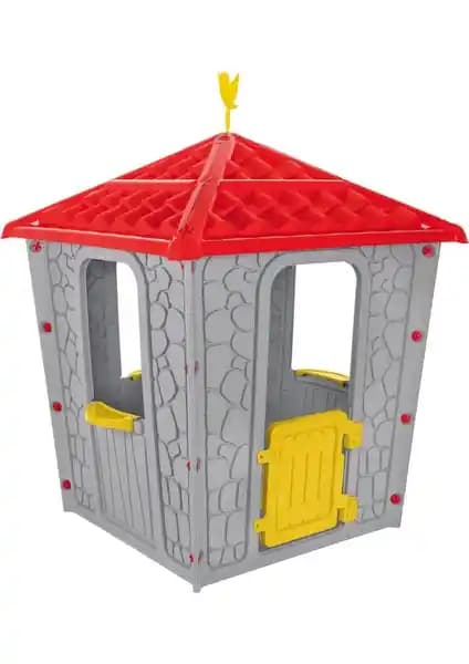 Pilsan Taş Ev Gri Renkli 06-437: Güvenli ve Eğlenceli Çocuk Oyun Alanı