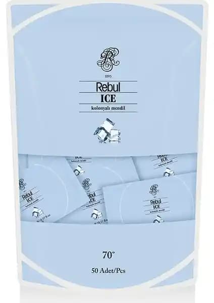 Rebul Ice 50'li Kolonyalı Mendil: Günlük Temizlik ve Ferahlık İçin Pratik Çözüm