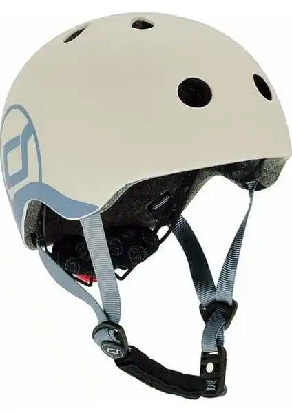 Scoot and Ride Bebek Kaskı XXS-S Açık Gri Güvenlik ve Konfor İçin Tasarlandı
