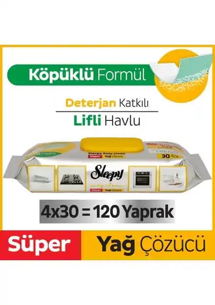 Sleepy Easy Clean Süper Yağ Çözücü Yüzey Temizleme Mendili ve Havlusu Ürün Tanıtımı