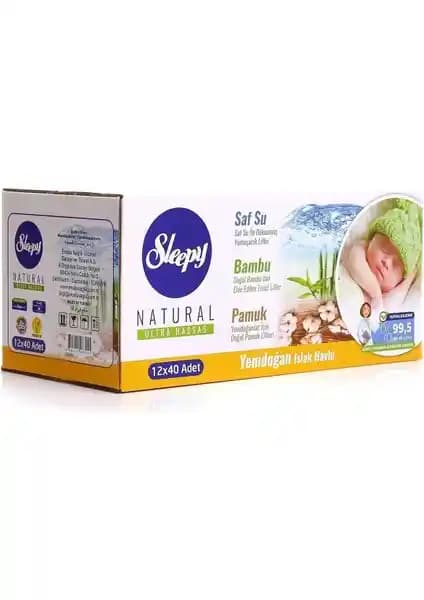 Sleepy Natural Yenidoğan Islak Mendil: Güvenilir ve Doğal Bebek Temizlik Çözümü