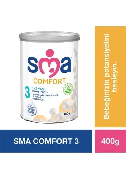 SMA Comfort 3 400g 1-3 Yaş Bebek Devam Sütü Güvenilir ve Besleyici Bir Seçenektir