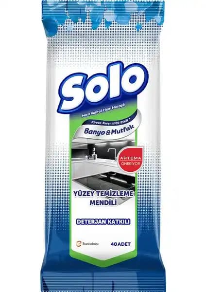 Solo Mutfak ve Banyo Islak Temizleme Mendili: Günlük Temizlik İçin Pratik ve Etkili Çözüm