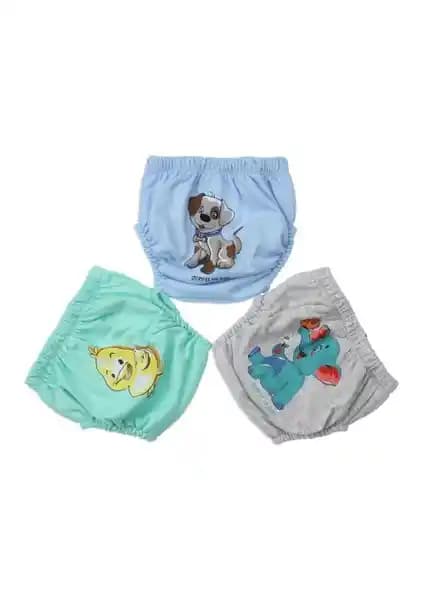 Story Erkek Bebek Sevimli 3'lü Alıştırma Külodu: Yüksek Kalite ve Konfor Sunan Bebek İç Giyim Ürünü