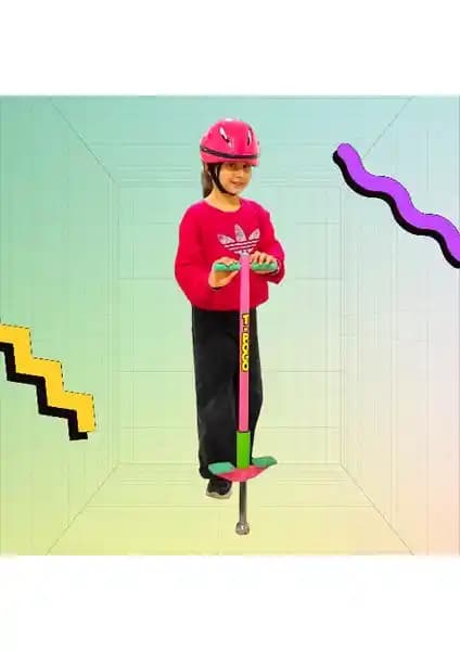 T-Pogo Pogo Stick Çocuklar İçin Güvenli ve Fiziksel Gelişimi Destekleyen Zıplama Oyuncağı