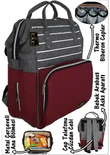 U.S.F Anne Bebek Bakım Sırt Çantası Modern, Dayanıklı ve Çok Bölmeli Tasarımıyla Öne Çıkar