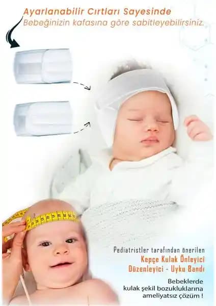 Urz Store Bebek Kepçe Kulak Bantı ile Sağlıklı ve Estetik Kulak Gelişimi Desteklenir