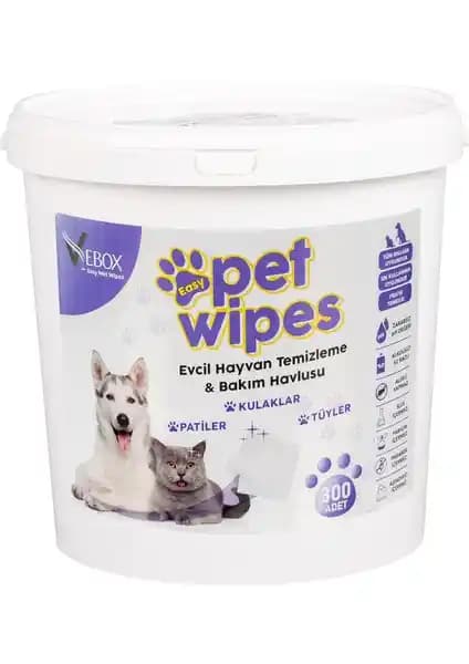 Vebox Easy Pet Wipes Evcil Hayvanlar İçin Pratik Temizlik ve Ferahlık Sağlar