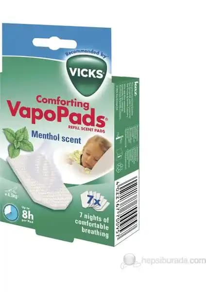 Vicks Vapo Pads Ferahlatıcı Tablet VH7: Nefes Açıcı ve Rahatlatıcı Doğal Aromatize Ürün