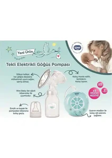 Wee Baby Elektrikli Tekli Göğüs Pompası: Modern Annelerin Emzirme Sürecini Kolaylaştıran Cihaz