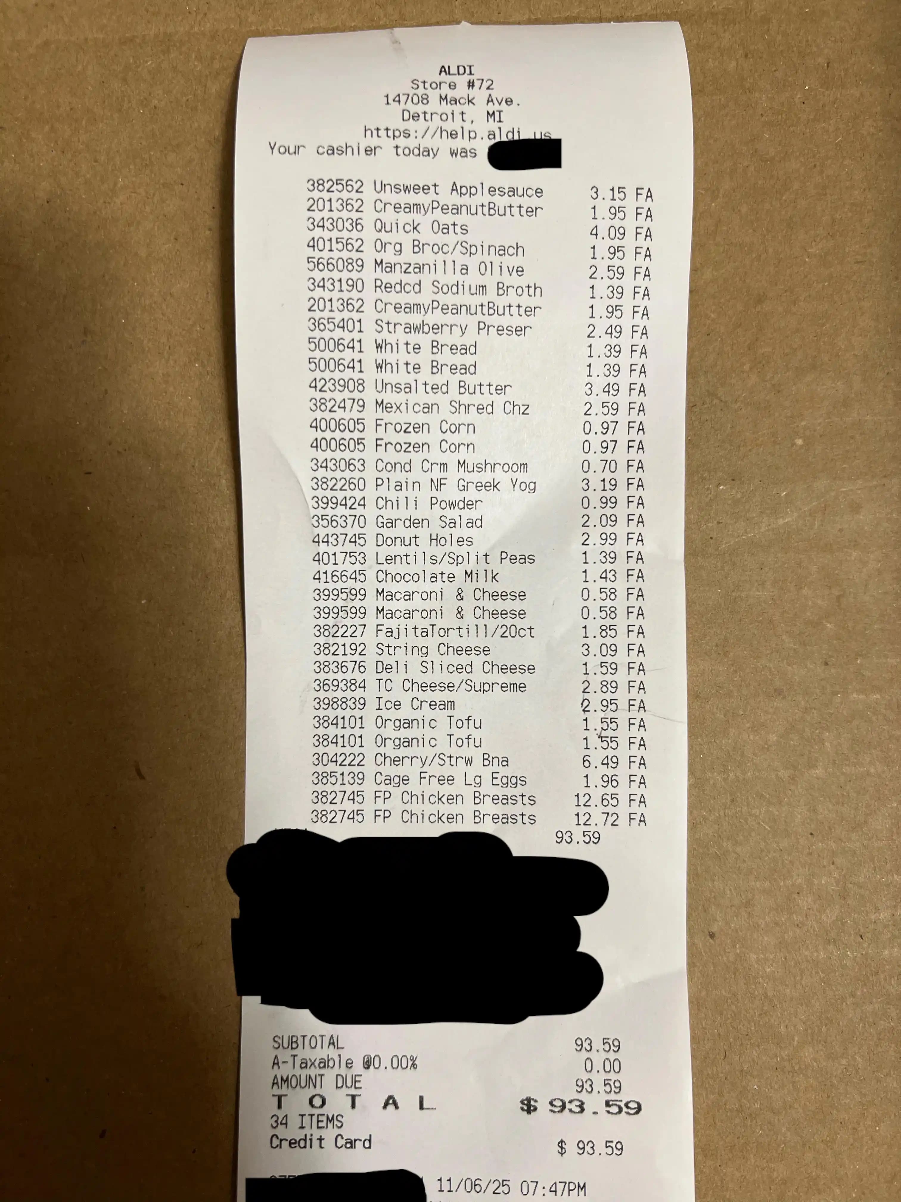 Michigan'da Aldi Marketinde 94 Dolarla Temel Gıda Alışverişi ve Fiyat Politikası