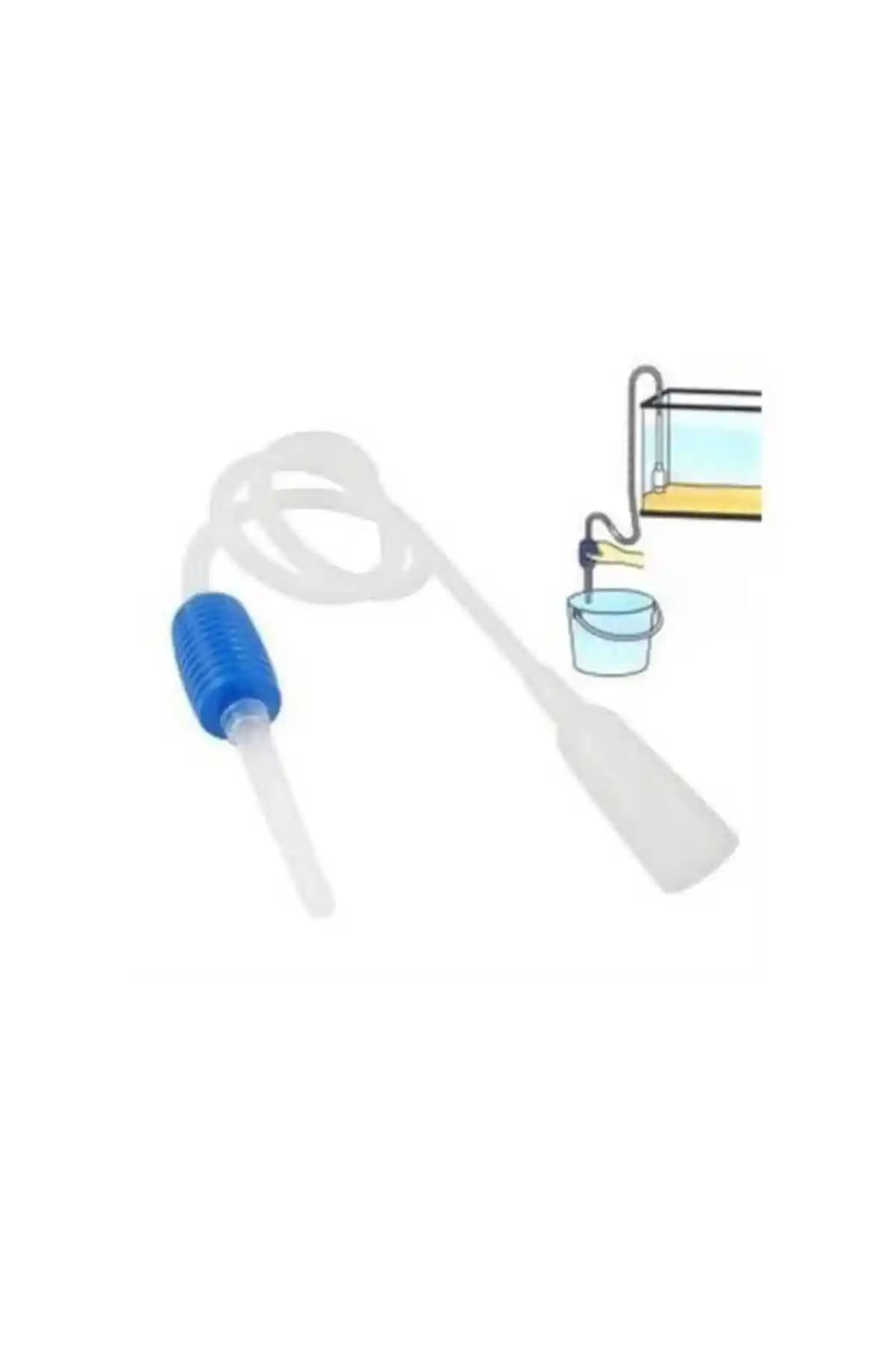 Akvaryum Temizliği İçin Kullanışlı Dip Sifonu Badem Akvaryum Ürünü