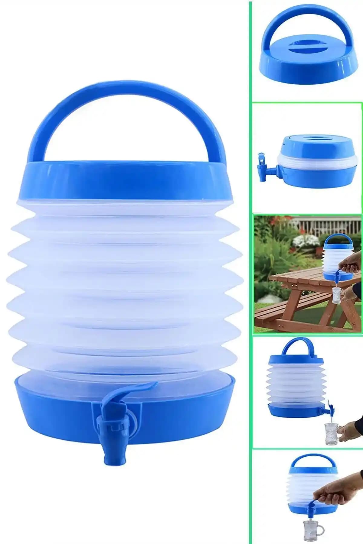 Badem10 Katlanabilir 5.5 Litre Su Sebili: Pratik ve Dayanıklı Açık Hava İçin Tasarlandı