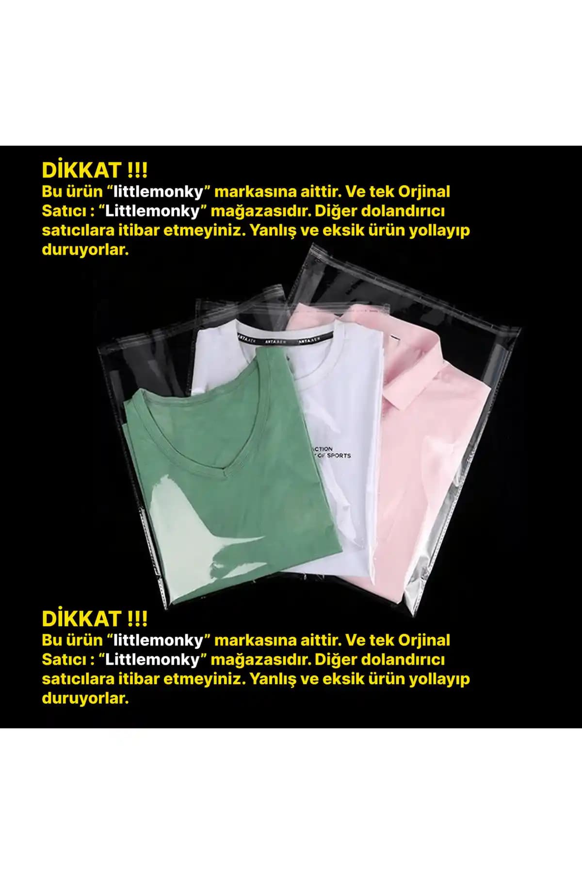 Çeyiz Hazırlığında Pratik ve Güvenilir Çözüm: Littlemonky 50 Adet Şeffaf Yapışkanlı Poşet