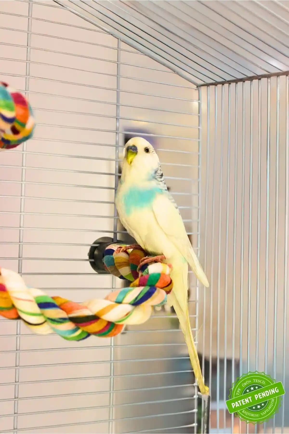 Doğal Tünek 1,5x35 cm Kuşlar İçin Şekil Alabilen Estetik ve Sağlıklı Tasarım