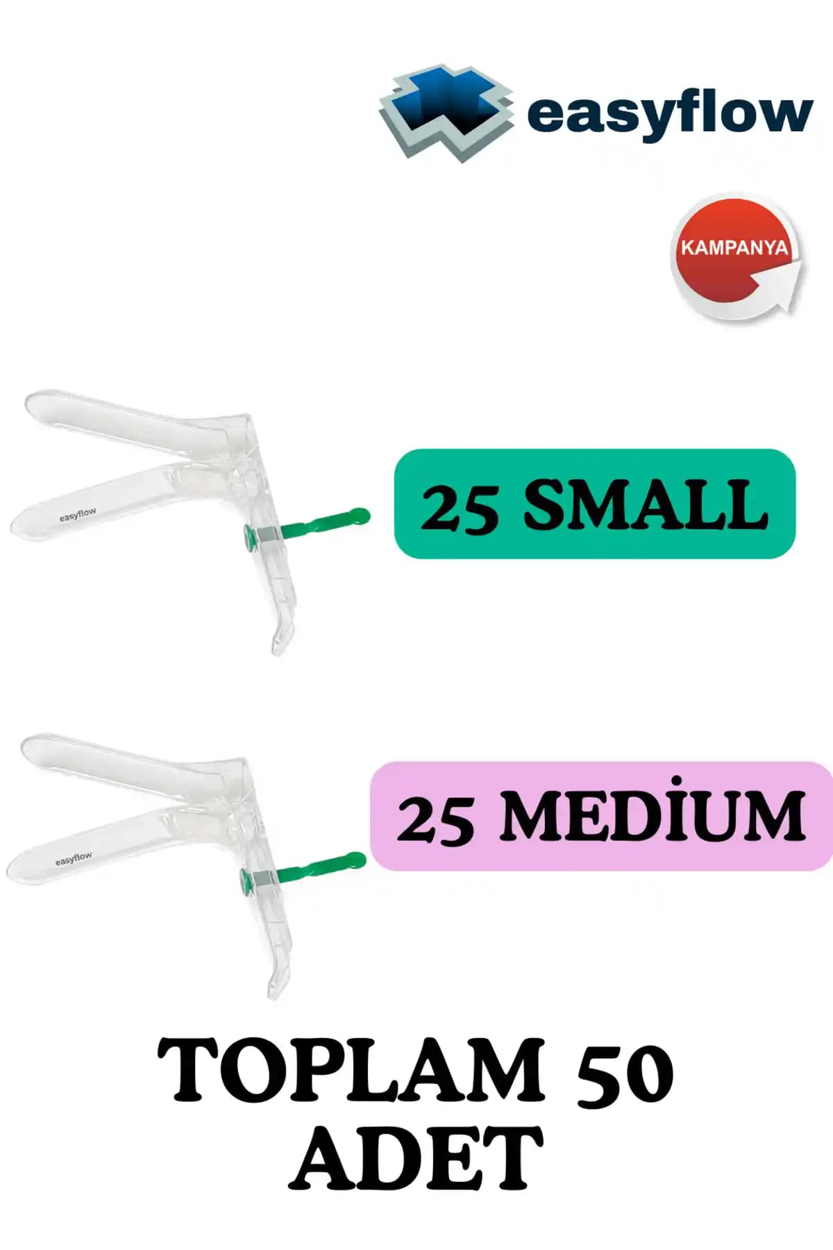 Easyflow Steril Vajinal Spekulum: Güvenilir ve Pratik Tek Kullanımlık Muayene Çözümü