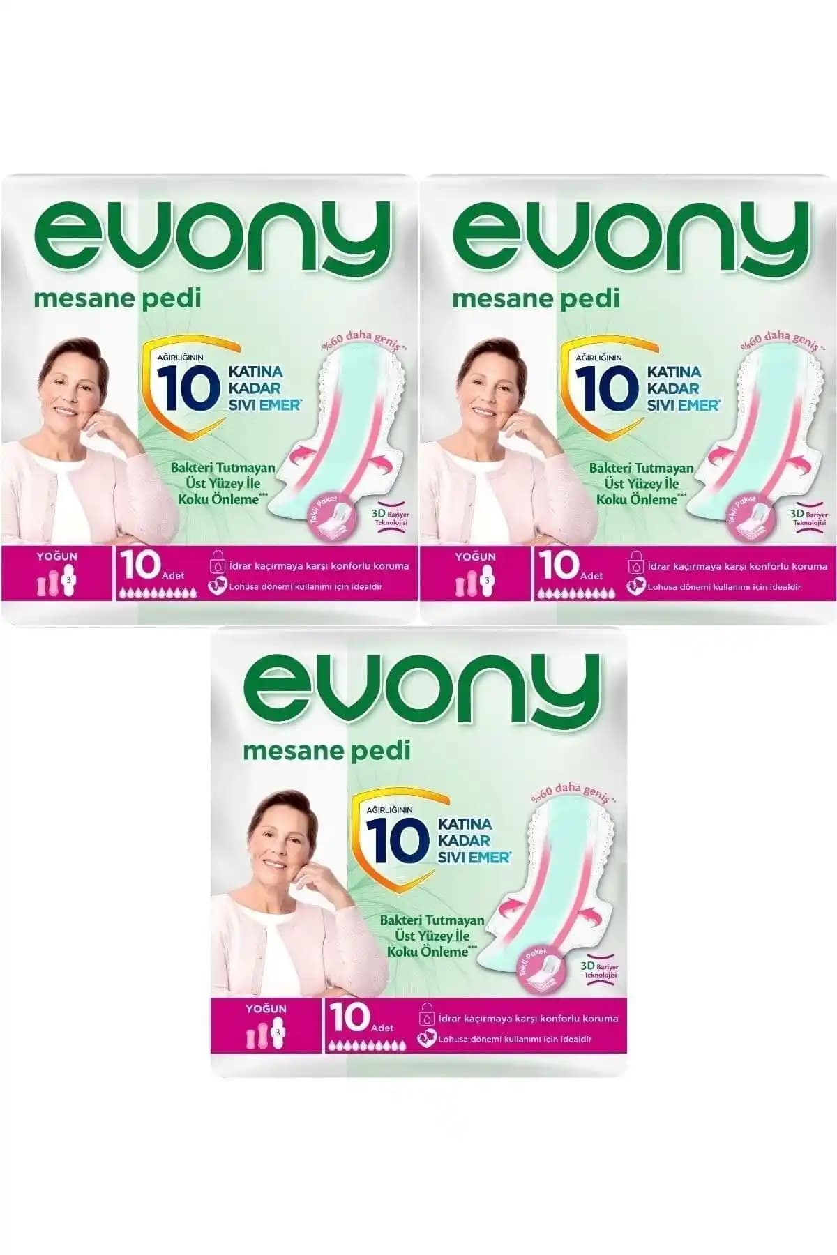 Evony Günlük Mesane Pedi 30 Adet Yüksek Emicilik ve Hijyenik Tasarım ile Güvenilir Kullanım
