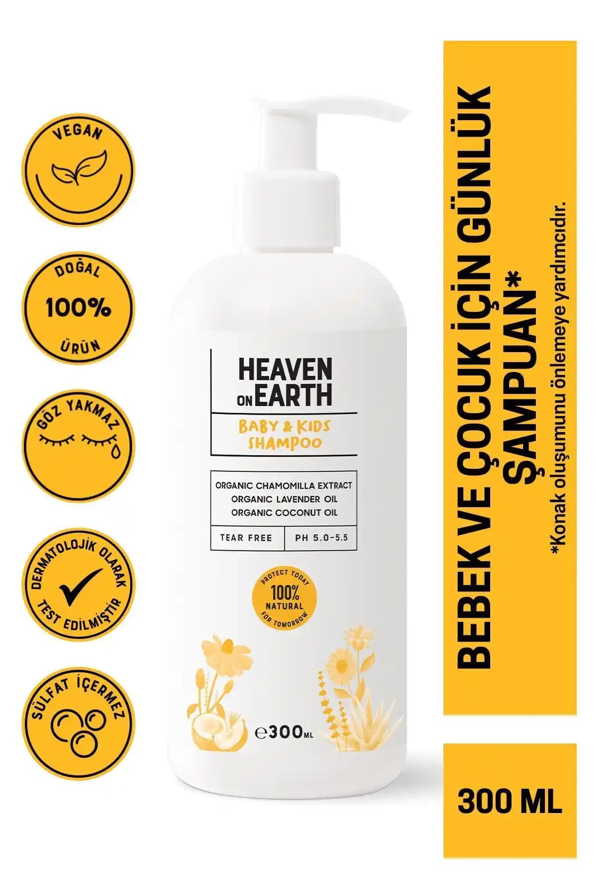 Heaven on Earth Konak Önleyici Bebek Şampuanı: Doğal ve Güvenilir Bebek Temizlik Ürünü