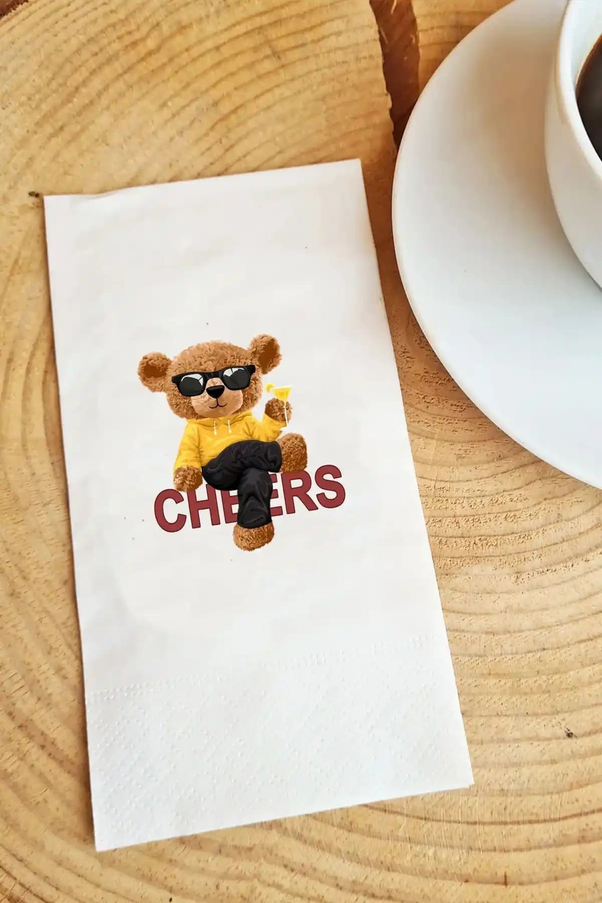 Hediyenza Cheers Teddy Bear Sunum Peçetesi: Özel Günler İçin Şık ve Dayanıklı Tasarım