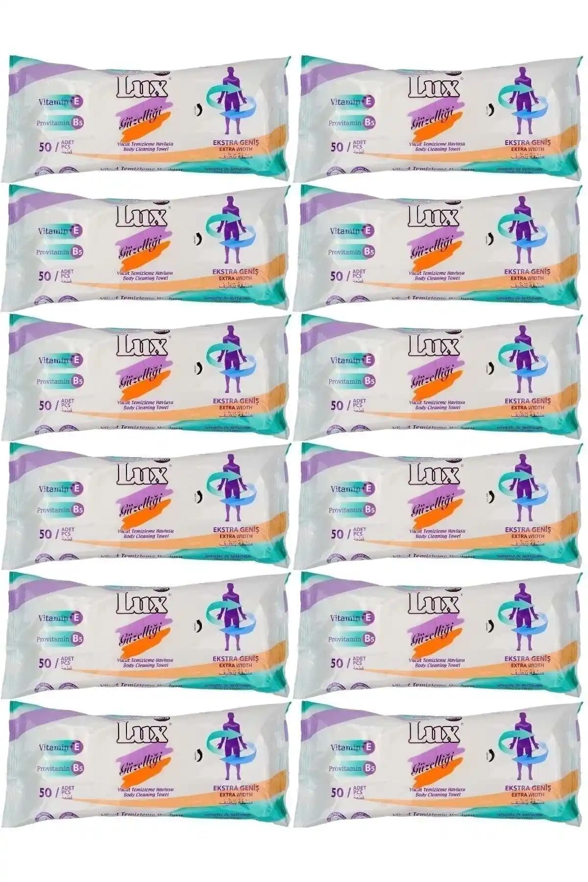 LUX Hasta Vücut Temizleme Islak Mendil Havlu Pratik ve Güvenilir Hijyen Ürünü