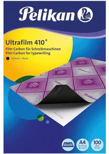 Mena Rise 410 Ultrafilm Siyah Plastik Karbon 100'lü Paket Ofis ve Eğitim Kurumları İçin
