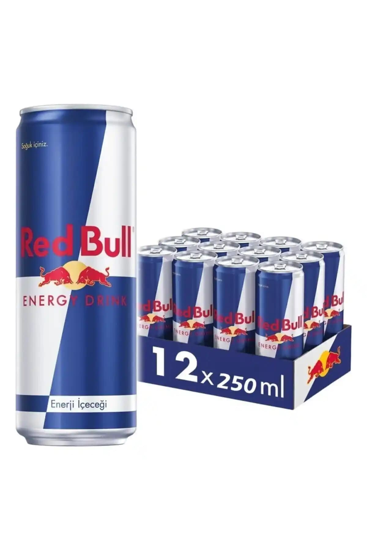 Red Bull Enerji İçeceği 12x250ml ile Günlük Enerji ve Performans Artırıcı İçecek