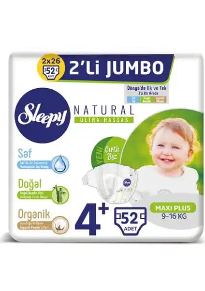 Sleepy Bebek Bezi Karşılaştırması: Jumbo 4+ ve Natural Gross Paket Özellikleri
