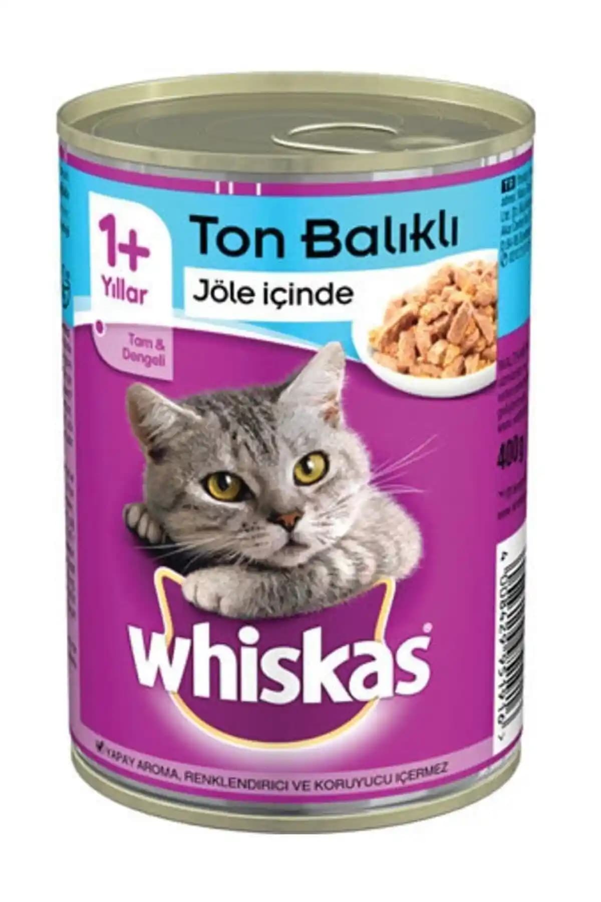 Whiskas Ton Balıklı Konserve Yaş Mama 400 G: Yetişkin Kediler İçin Lezzetli ve Dengeli Beslenme Seçeneği