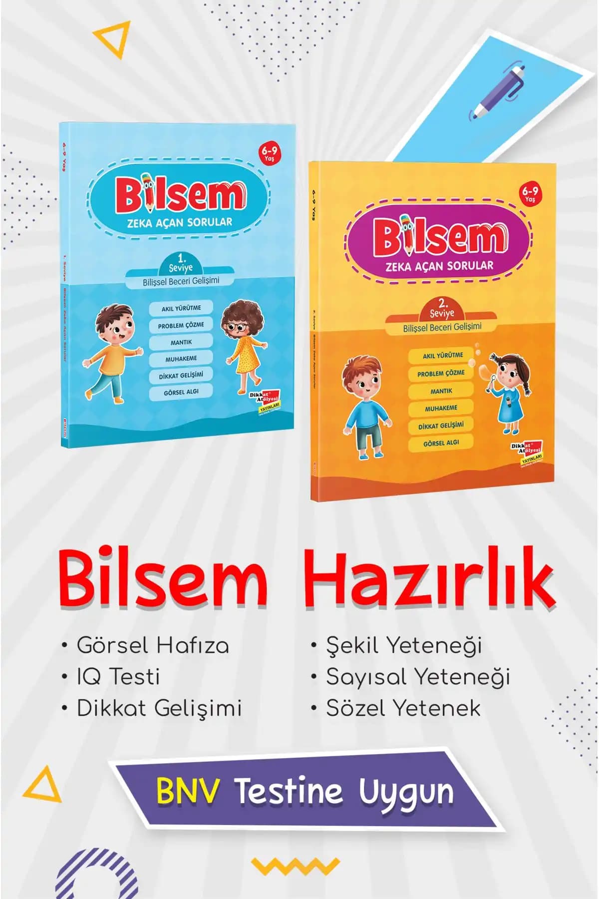 Çocuklar İçin Zeka ve Dikkat Geliştirme Kitaplarının Karşılaştırması 6-9 Yaş 2