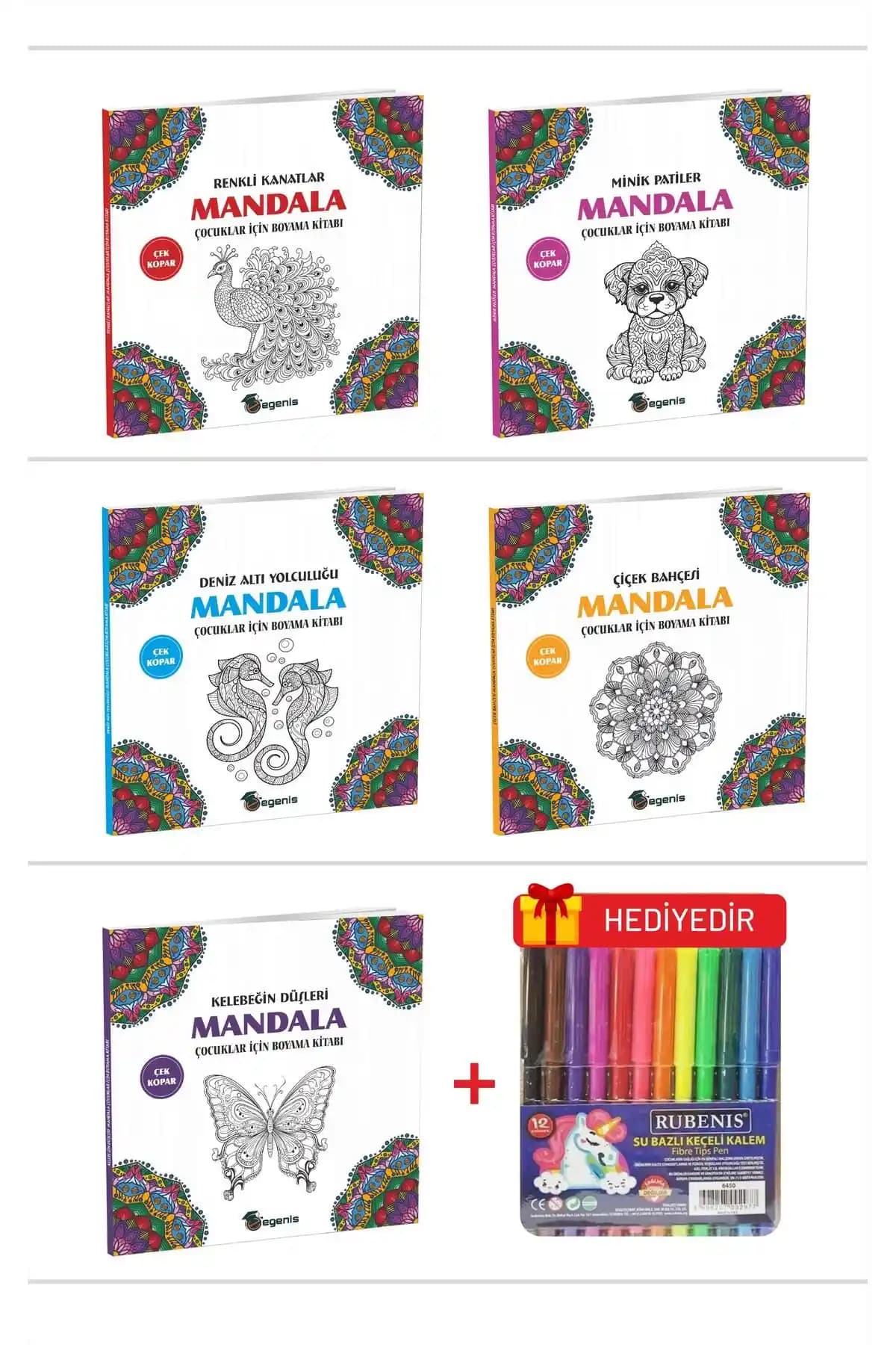 Çocuklar ve yetişkinler için mandala boyama setleri karşılaştırması ve kullanım amaçları