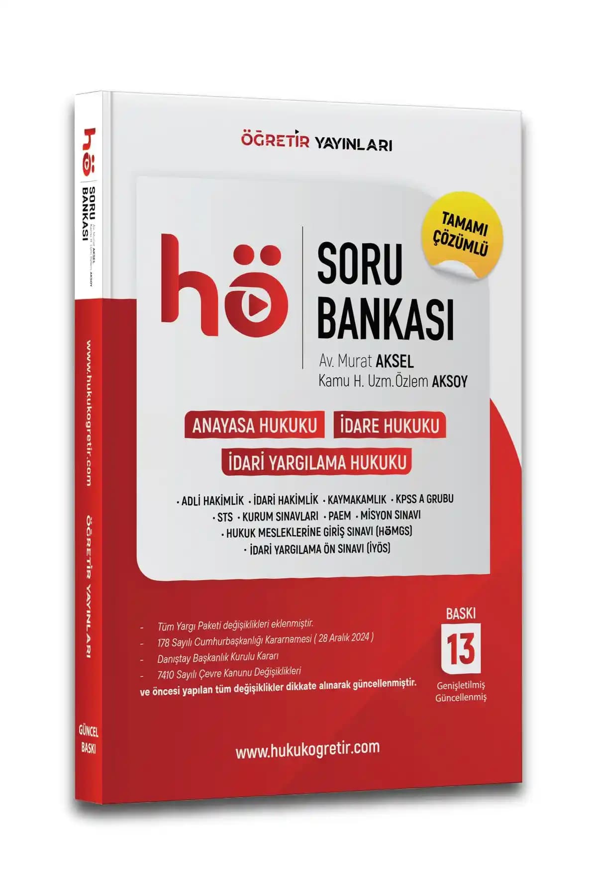 Hukuk Öğretir 2025 Kitapları: Anayasa ve İdare Hukuku Karşılaştırması