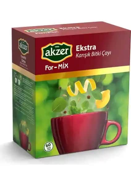 Formix Akzer For-mix Ekstra Çay: Doğal İçeriklerle Sindirim ve Metabolizma Desteği