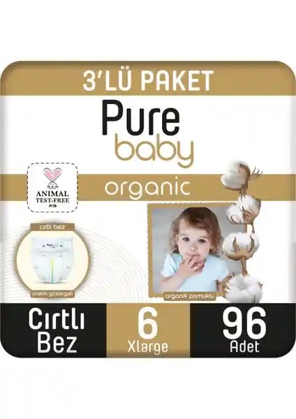 Pure Baby Organik Pamuklu Cırtlı Bezler Karşılaştırması 3'lü ve 4'lü Paketler