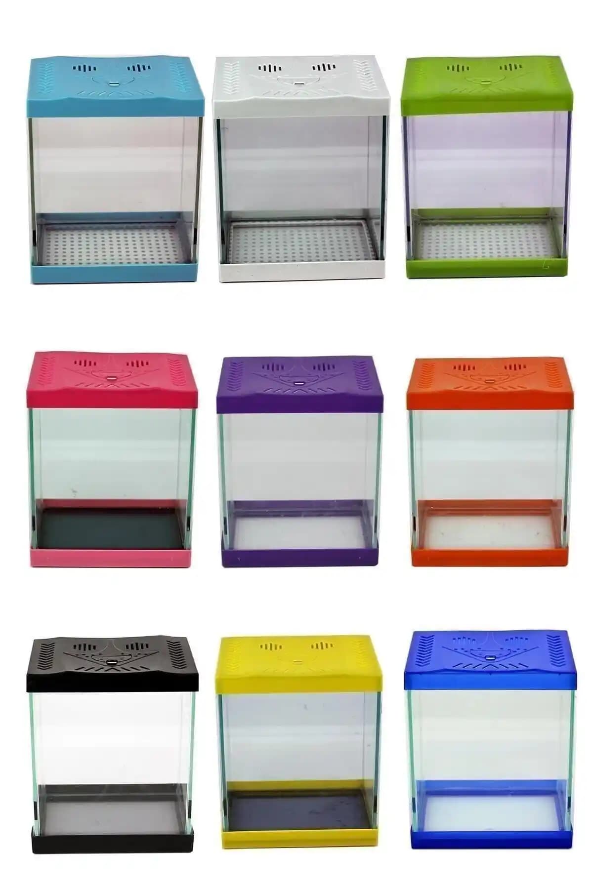 Adore Pet HAN Diskus Akvaryum: Kompakt 6,7 L Beta Balığı İçin Şık Masaüstü Tasarımı