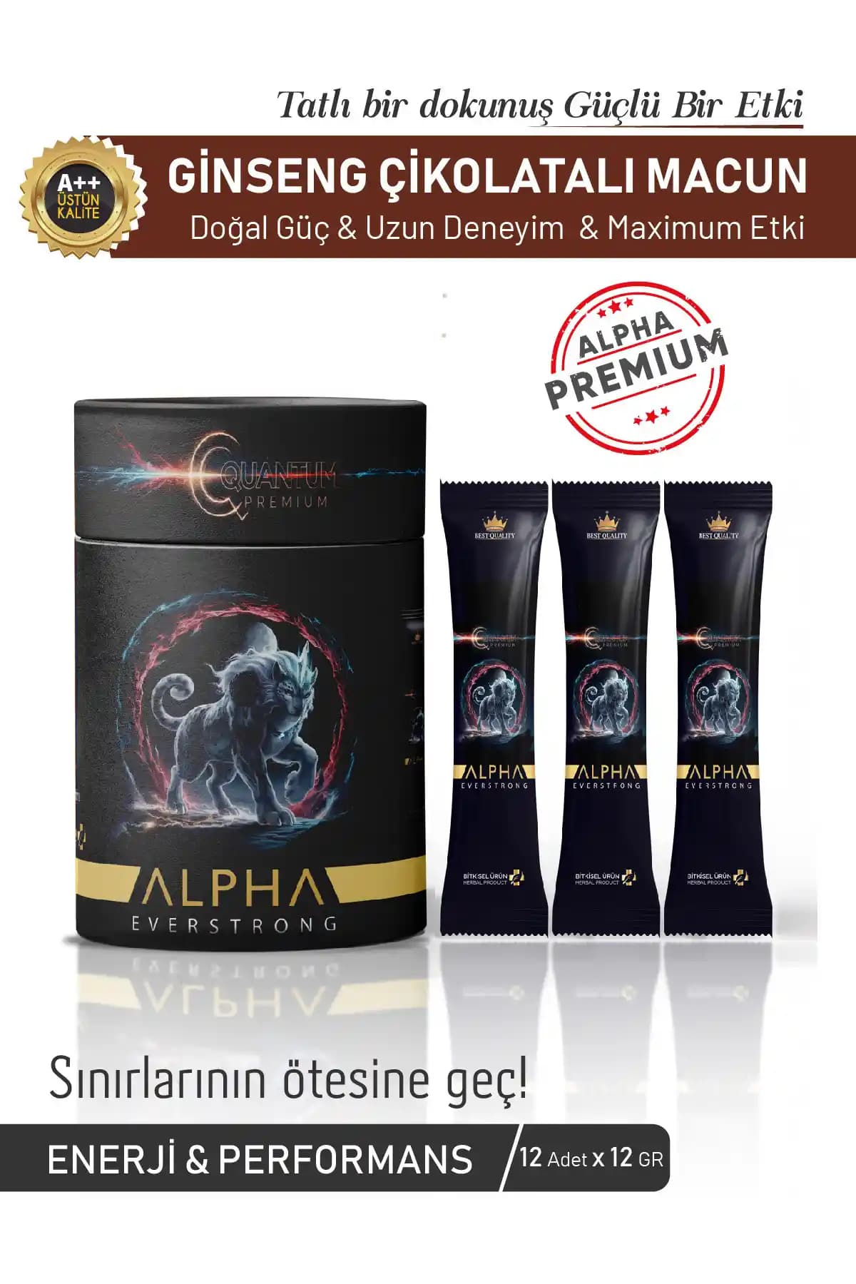 ALPHA EVERSTRONG Çikolatalı Ginseng Kuvvet Macun: Doğal Enerji ve Canlılık Desteği