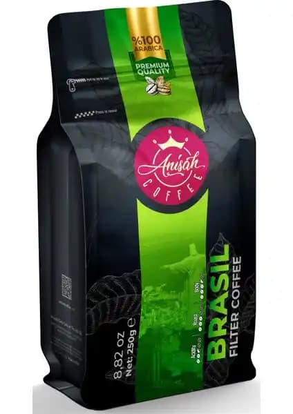 Anisah Coffee Brezilya Filtre Kahve - Santos, %100 Arabica, Chemex Öğütümlü 250g