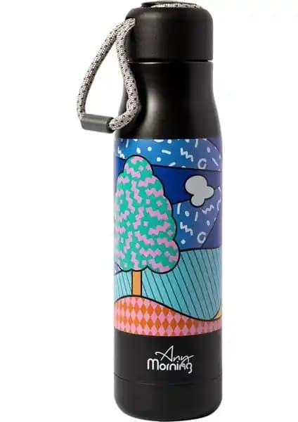 Any Morning BA21547 Termos Mug: Paslanmaz Çelik, 600 ml, Sıcak-Soğuk Uzun Süreli Yalıtım