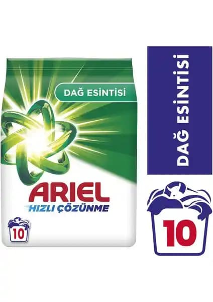 Ariel Dağ Esintisi 1.5 kg Toz Çamaşır Deterjanı: Derin Temizlik ve Ferahlık